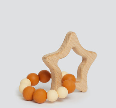 Star Teether Beech Wood Toy